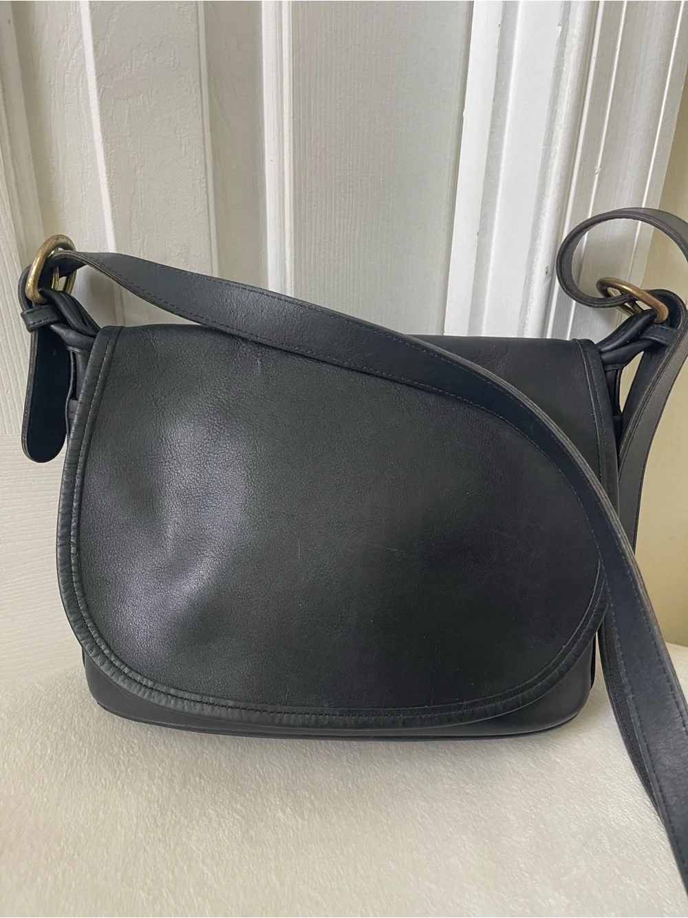Coach Soho Fletcher Vintage Black Leather Bag